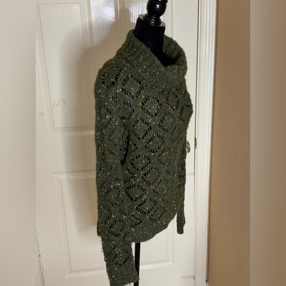 Dolce & Gabbana Women's Green Cable Knit Turtleneck Sweater Vintage Sz L Italy.‌ - Picture 2 of 11